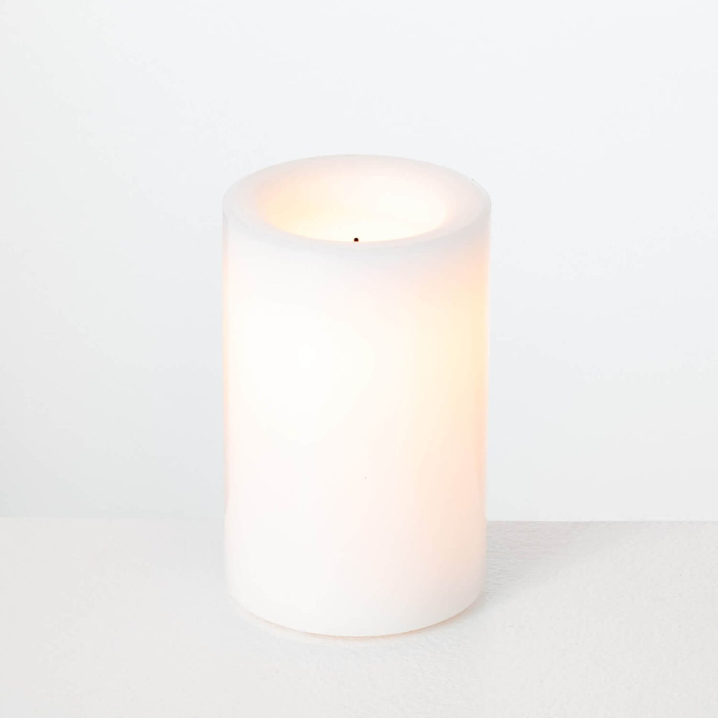 All Weather LED Pillar Candles - White
