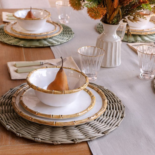 VIDA Bamboo Salad Plate, Set of 4