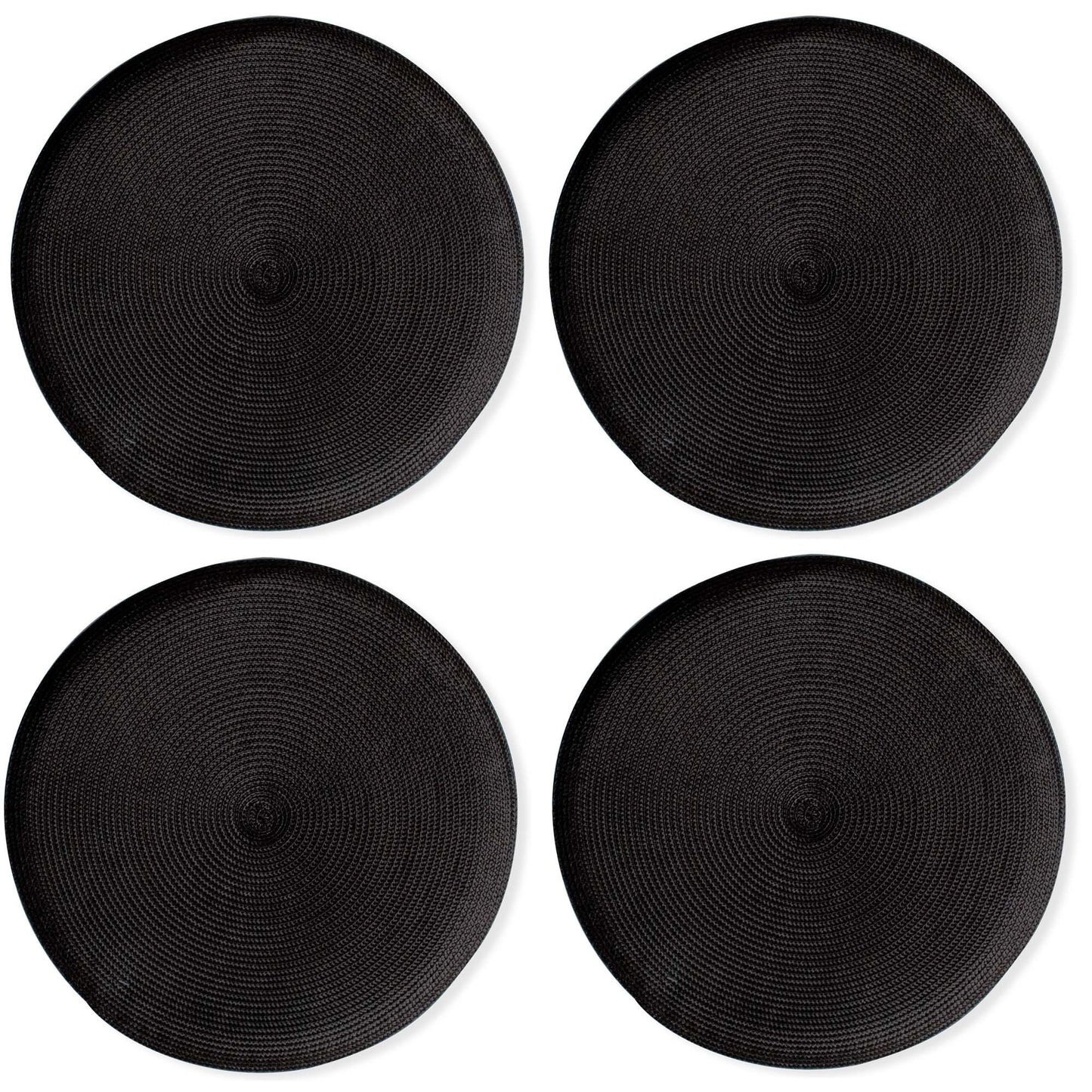 Round Woven Placemats - Set of 4