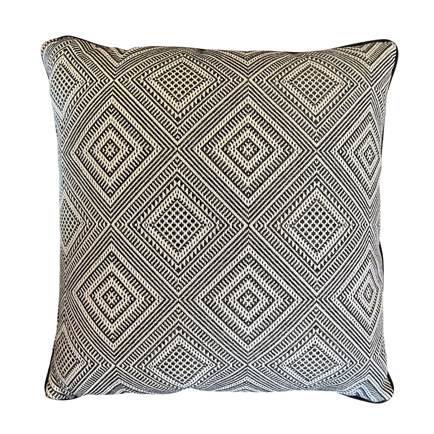 Indoor/Outdoor Pillows - Black & White Geometric