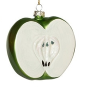 Glass Fruit Christmas Ornament