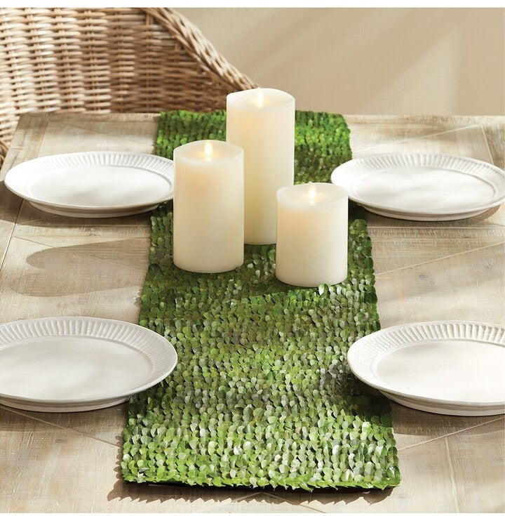 Preserved Boxwood Table Runner