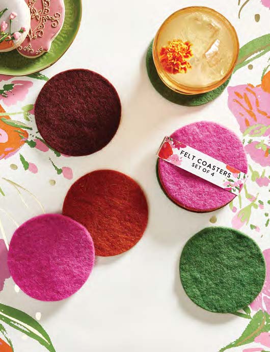 Felt Coasters - Set of 4