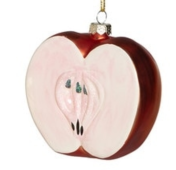 Glass Fruit Christmas Ornament