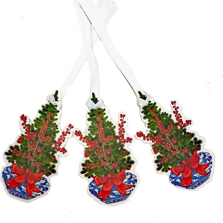 Chinoisereie Ginger Jar Gift Tags