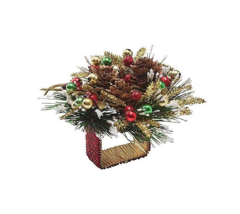 Kim Seybert Winter Wreath Napkin Rings