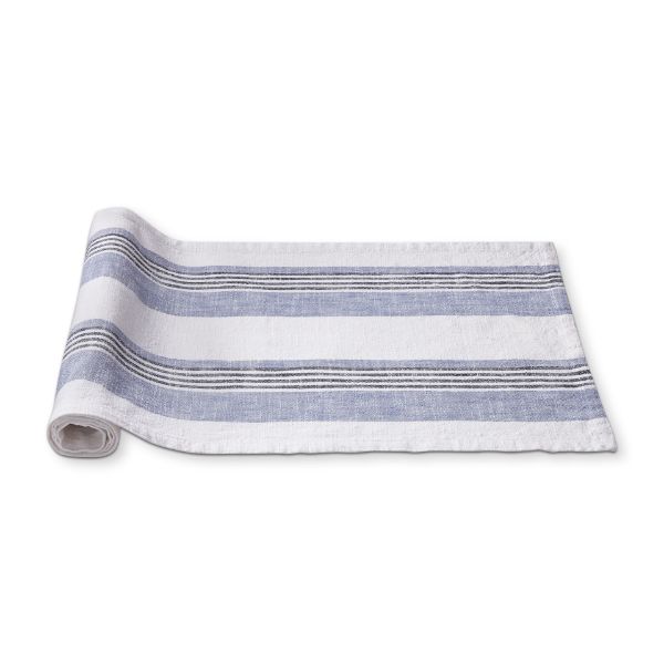 Water Woven Stripe Table Runner