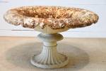 Painted Cast Iron Garden Urn 17"H
