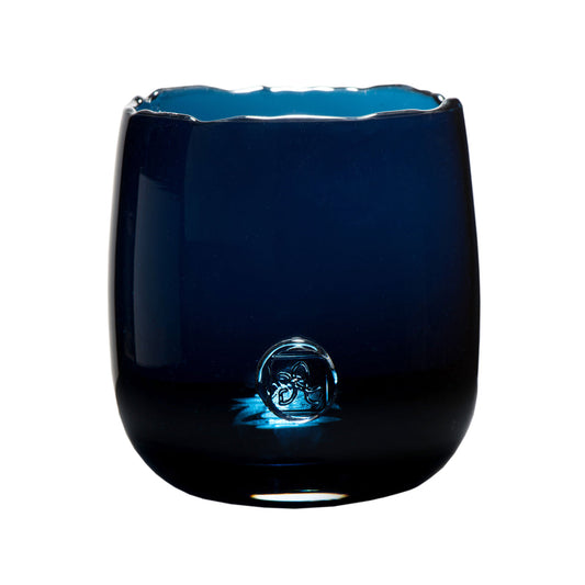 Blue Medallion Hurricane or Cachepot