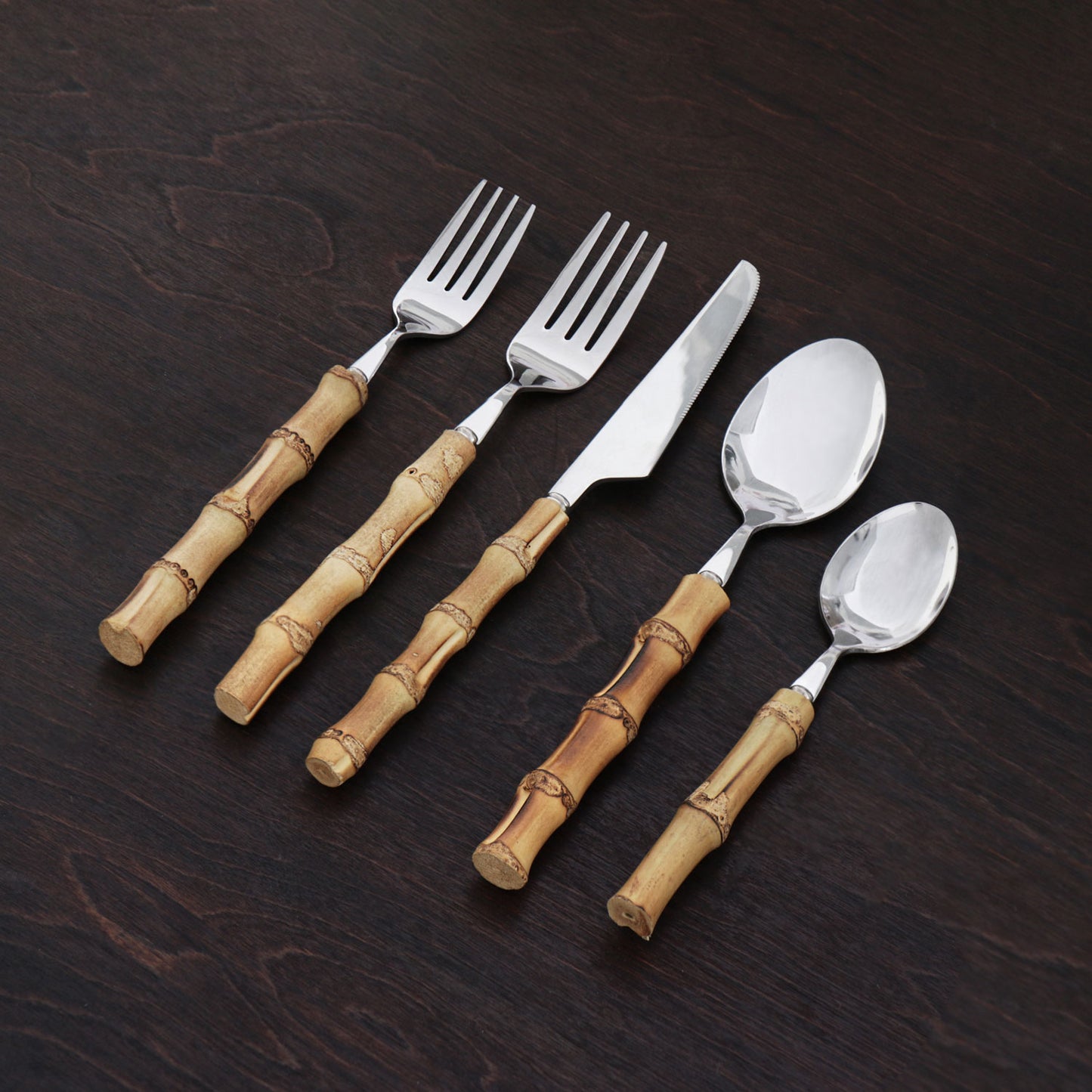 VIDA Bamboo Cutlery - 5-Piece Place Setting