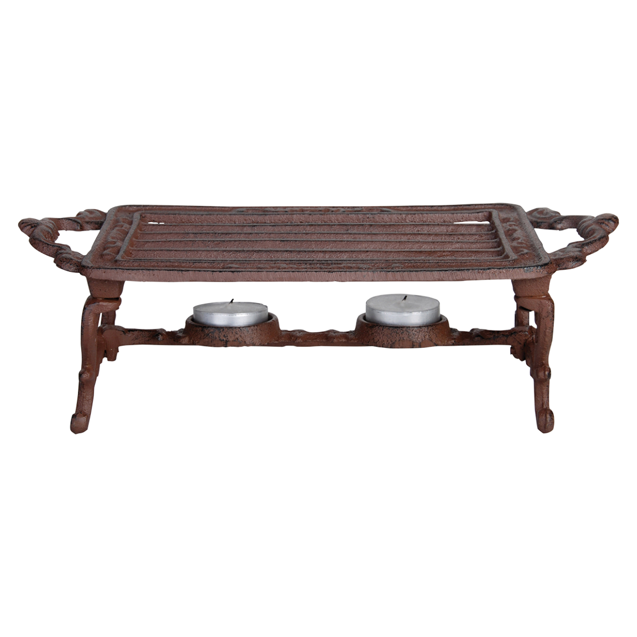 Pot Warmer, Cast Iron, Antique Brown