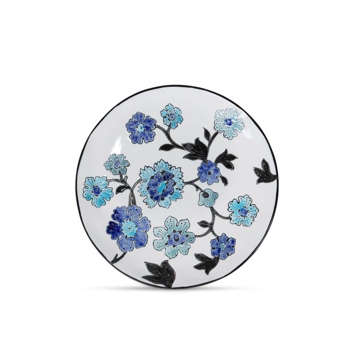 Periwinkle Vine Pattern Salad/Dessert Plate, Set of 4