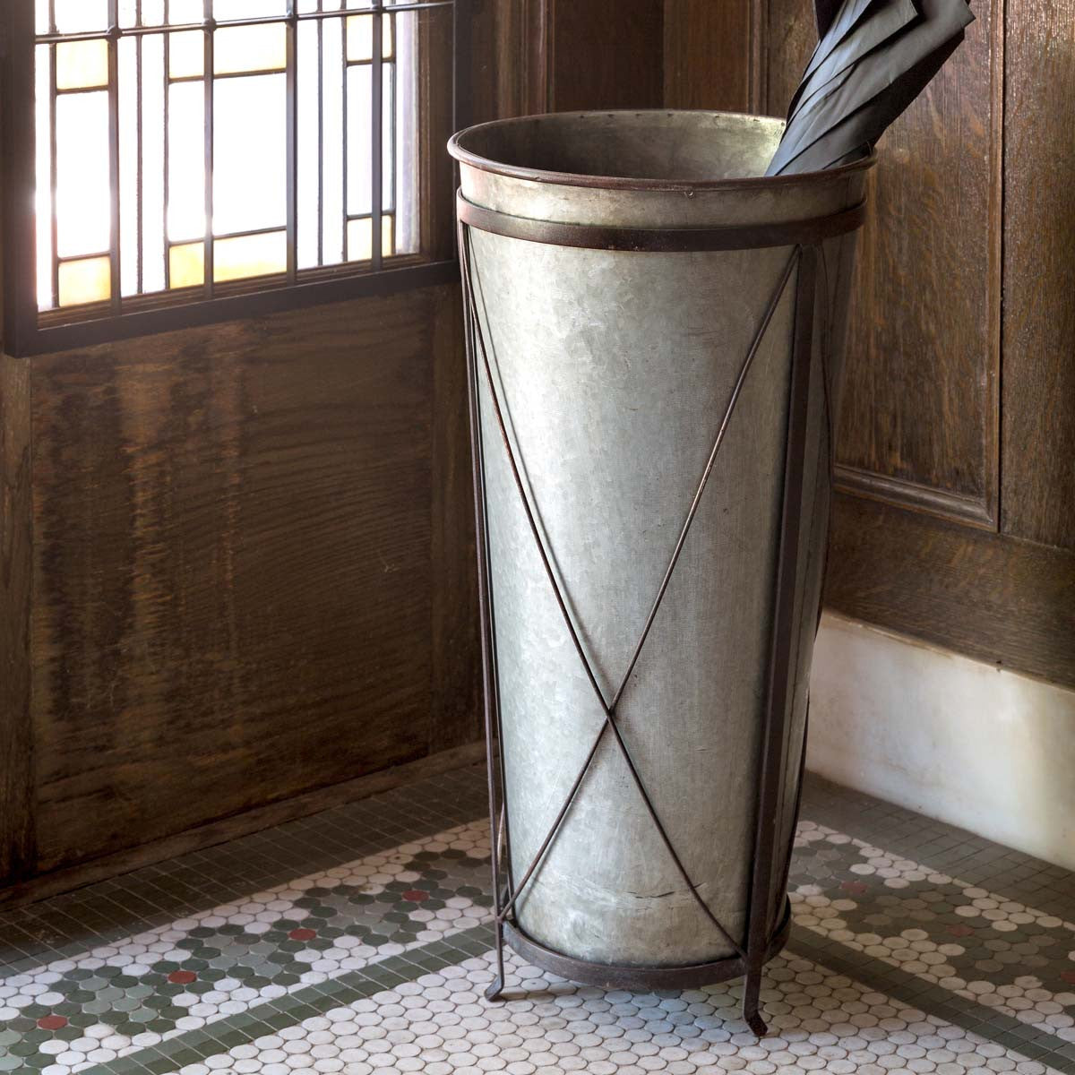 Metal Umbrella Planter