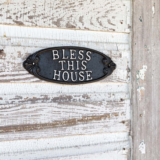 Cast Iron "Bless This House"