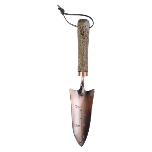 Copper Plated Transplanter Shovel, Carbon Steel/Wood