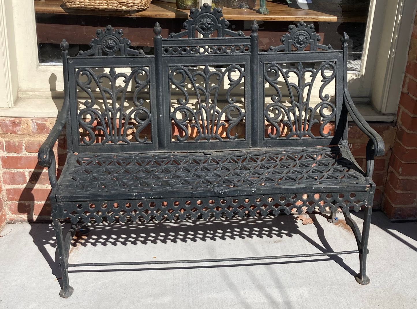 Pair of Cast Iron Garden Benches