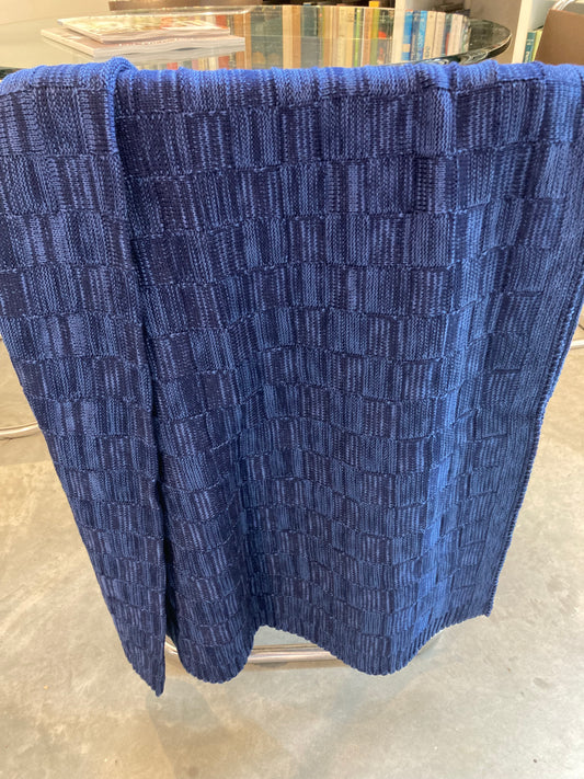 Cozy Time Knit Throw, Navy
