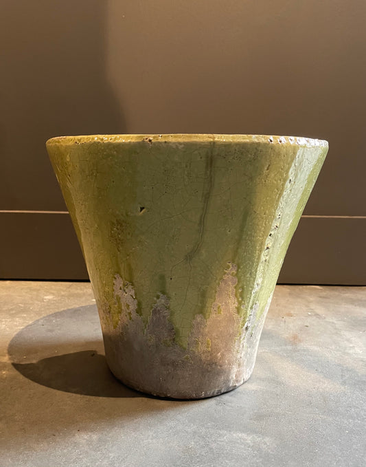 Green Ceramic Glazed Pot