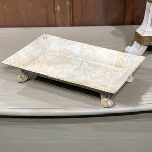 Coquille Rectangular Tole Tray