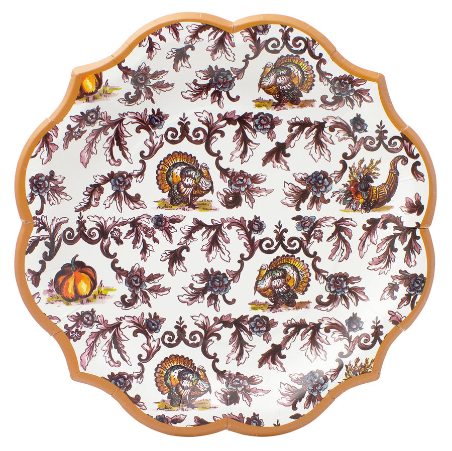 Turkey Toile Salad Paper Plate