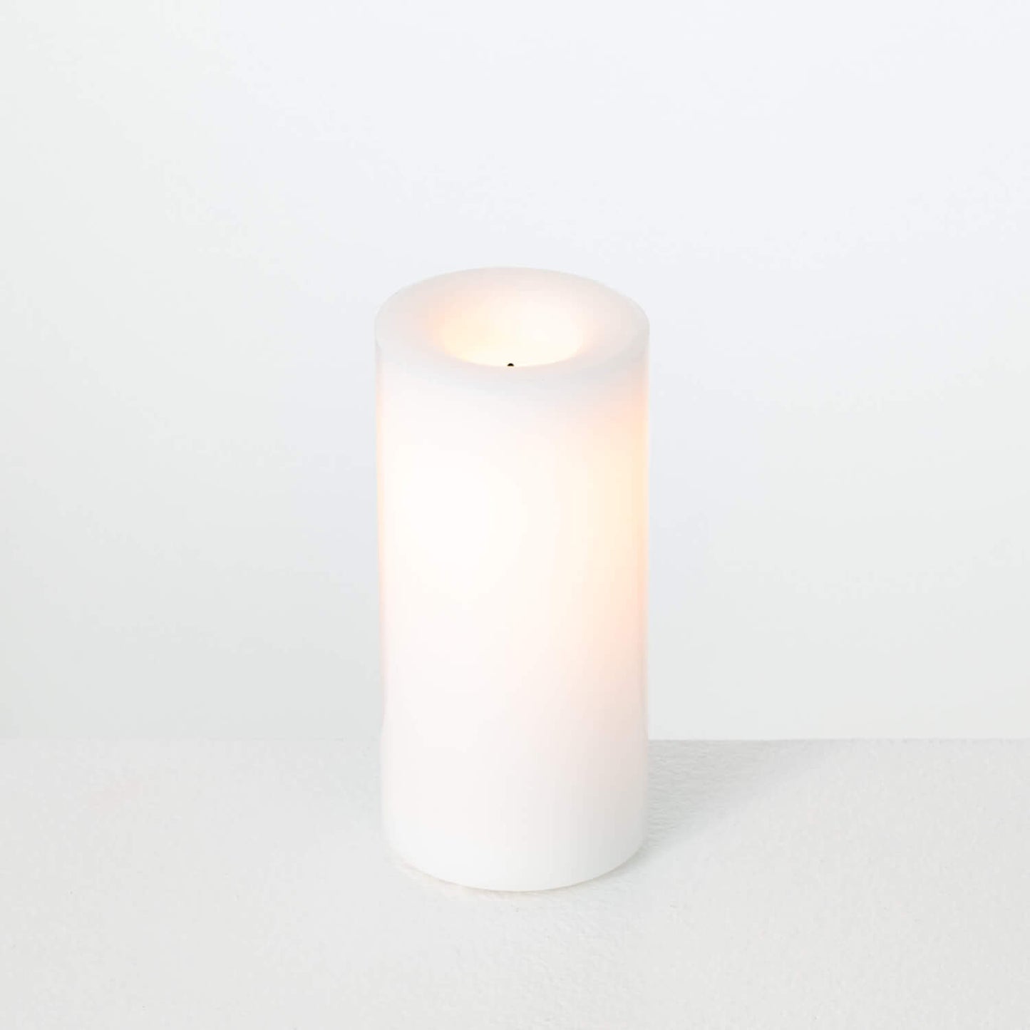 All Weather LED Pillar Candles - White