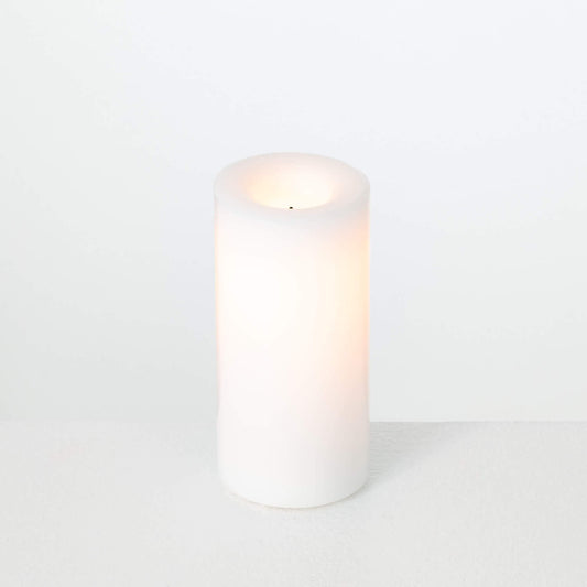 All Weather LED Pillar Candles - White