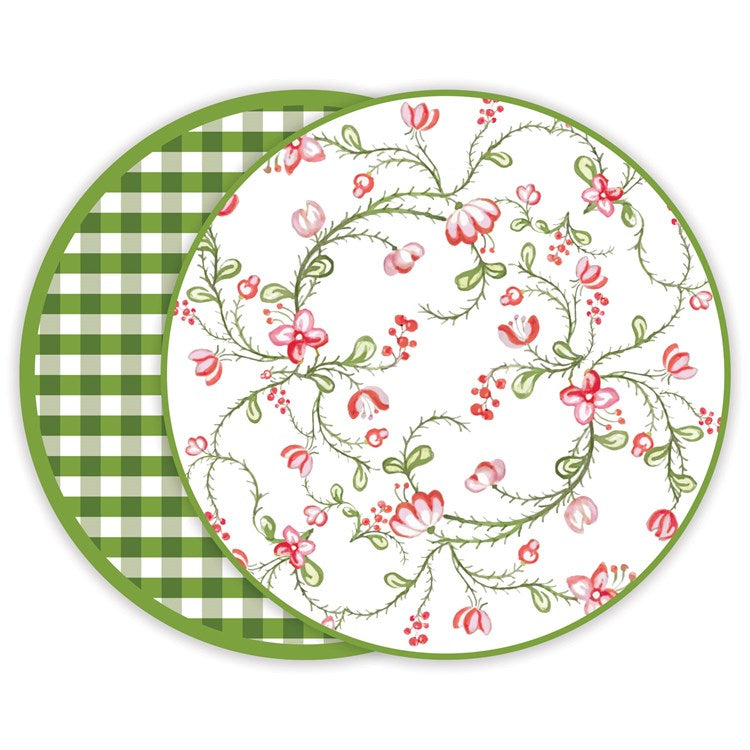 VIDA Norelle Reversible Round Placemats, Set of 4