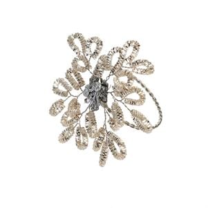 Tinsel Snowflake Napkin Ring, Set of 4