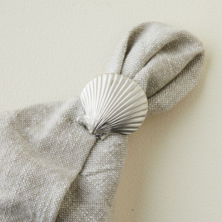 Shell Napkin Ring, Set of 4