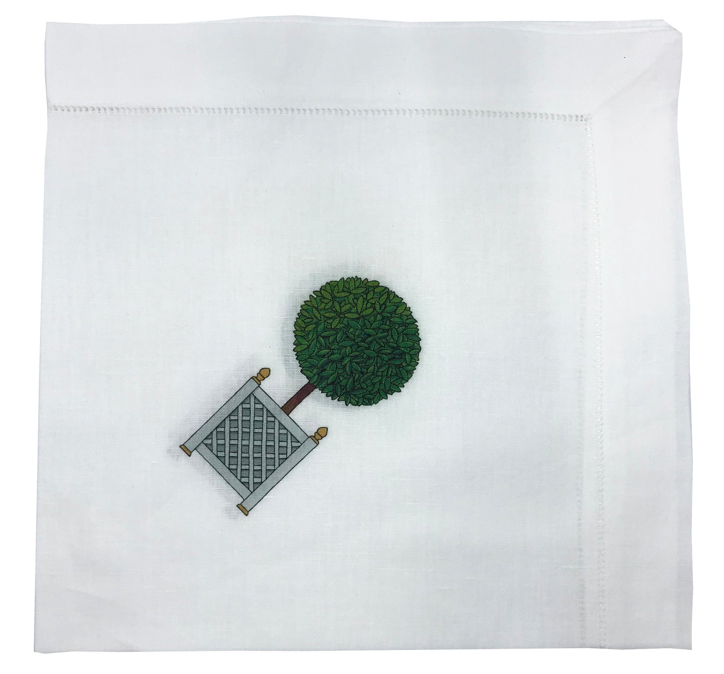Topiary Corners Hemstitch Dinner Napkin, Set of 4