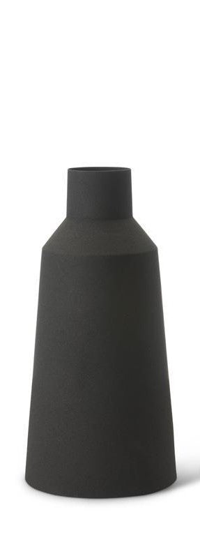 Black Matte Metal Vase