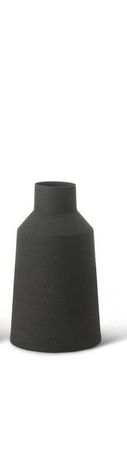 Black Matte Metal Vase