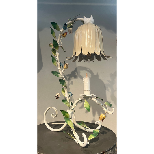 Flower Lamp with Candle