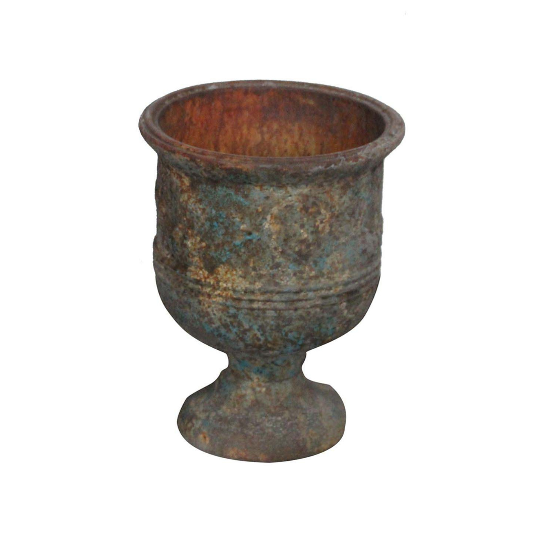 Aged Metal French Style Pot