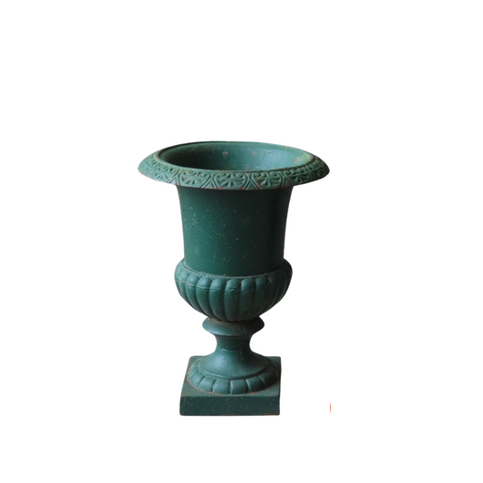 Green Urn, Cast Iron, 17"