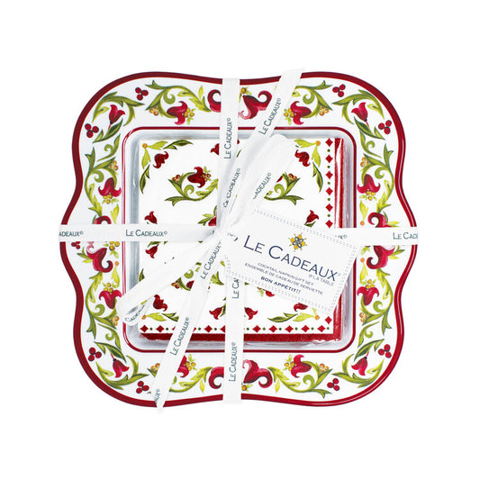 Vischio Melamine Napkin Holder with Cocktail Napkins