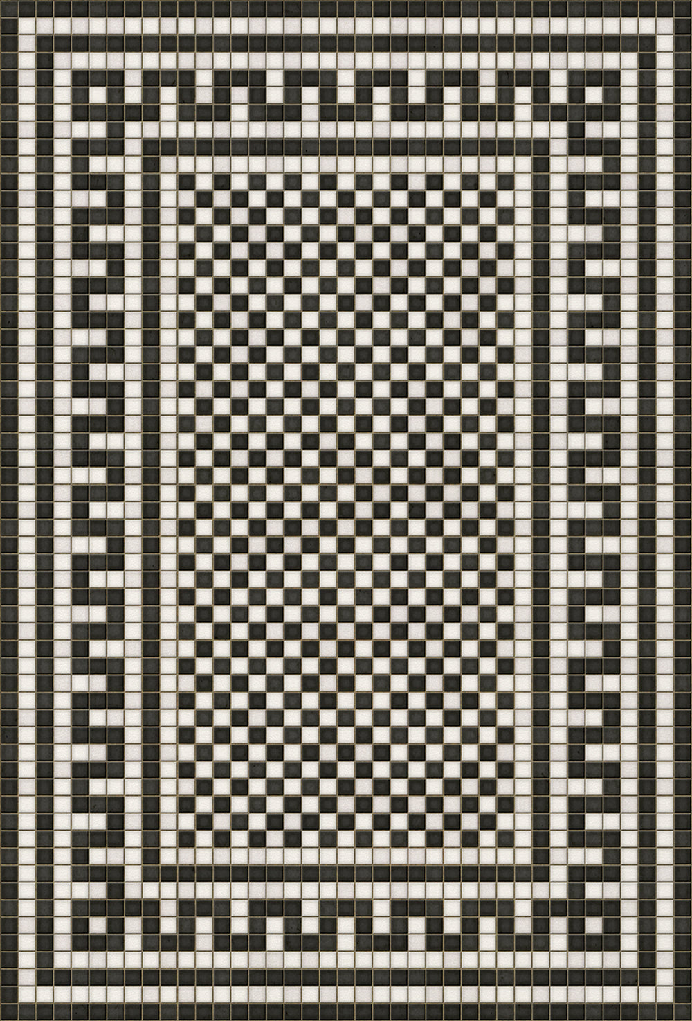 Mosaic Tile Floor Cloth