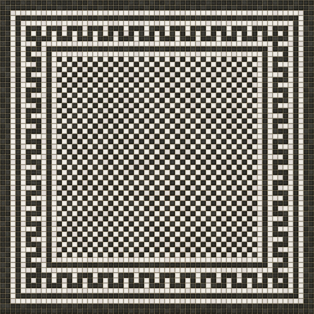 Mosaic Tile Floor Cloth