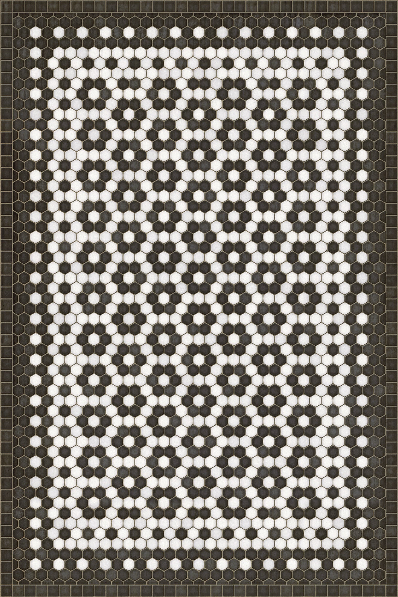 Mosaic Tile Floor Cloth