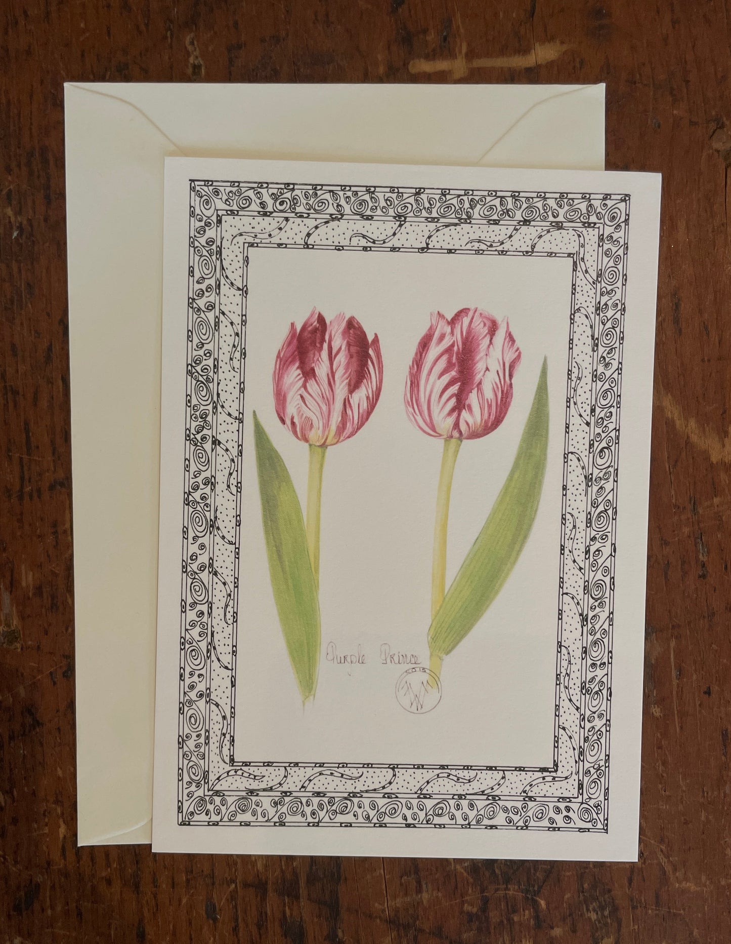 Valerie Wall Floral Notecard & Gift Tag