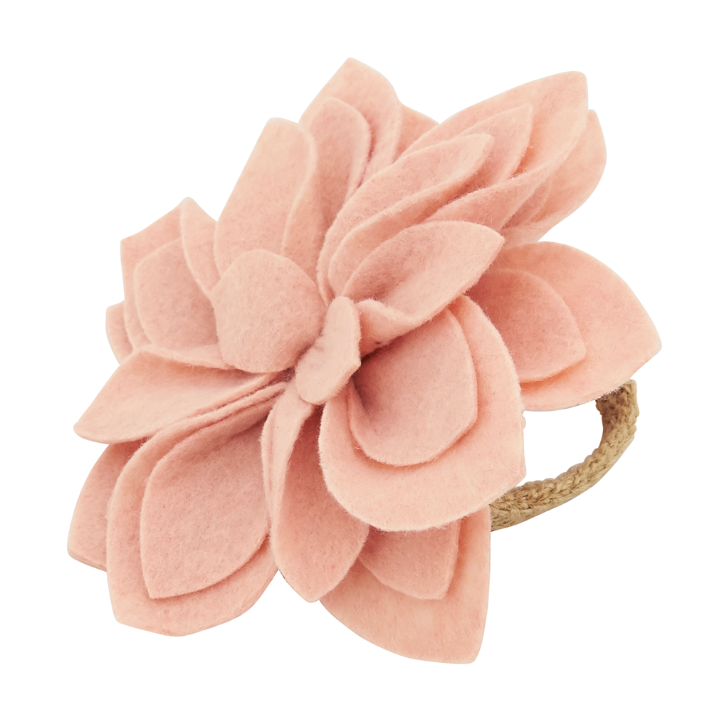 Felt Flower Napkin Rings - Set of 4
