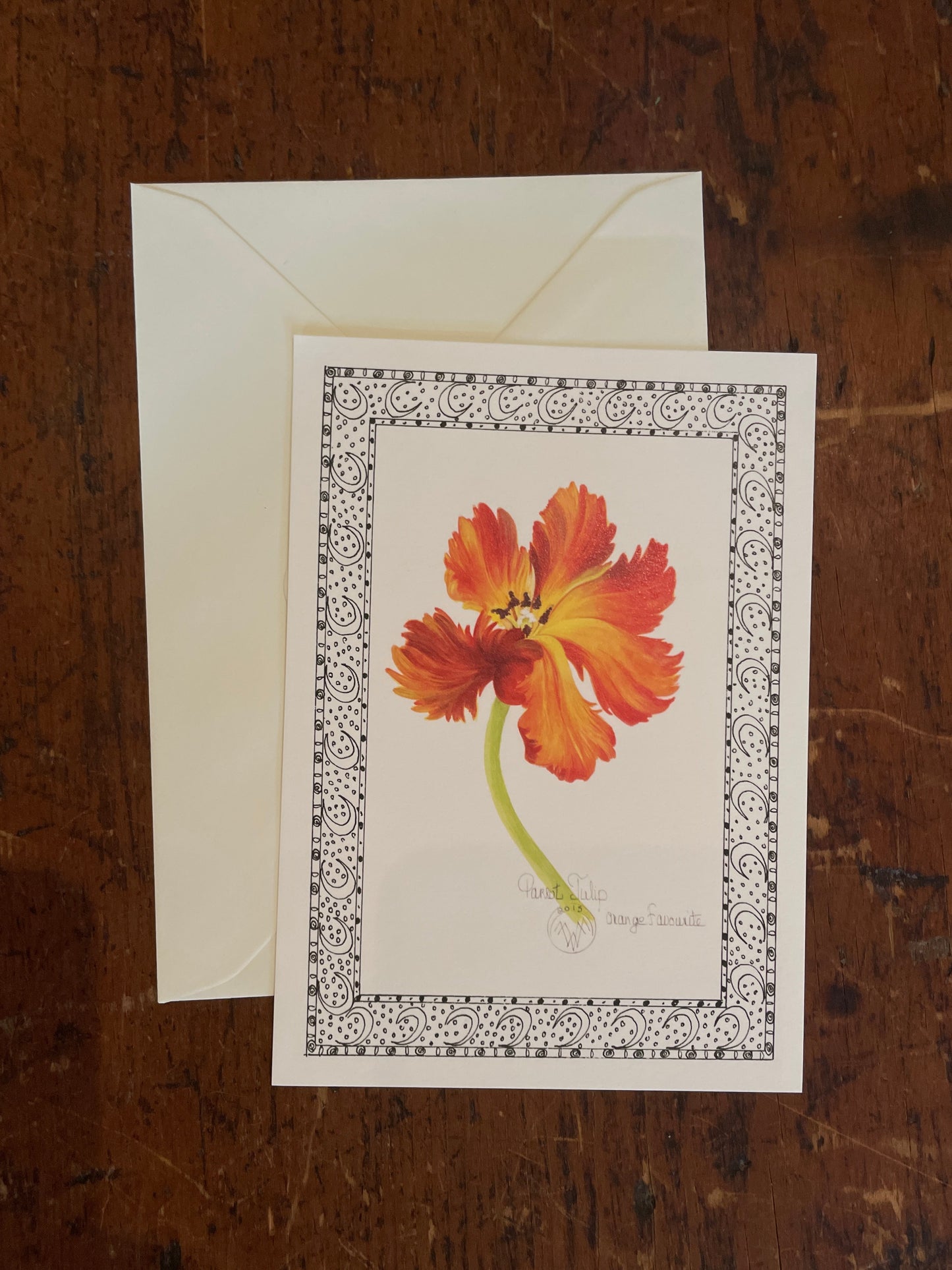 Valerie Wall Floral Notecard & Gift Tag