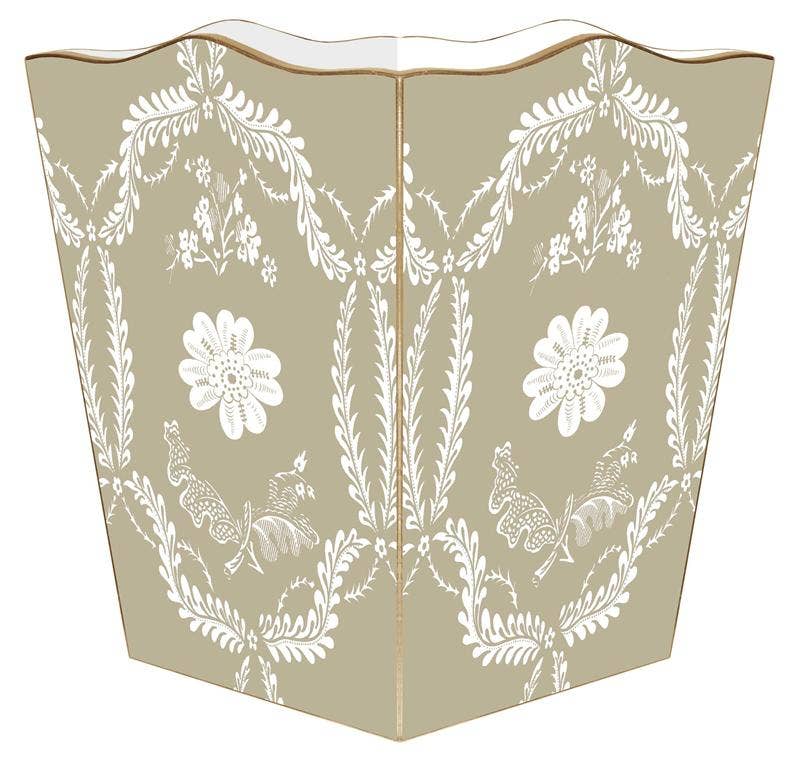 Taupe Provencial Wastepaper Basket