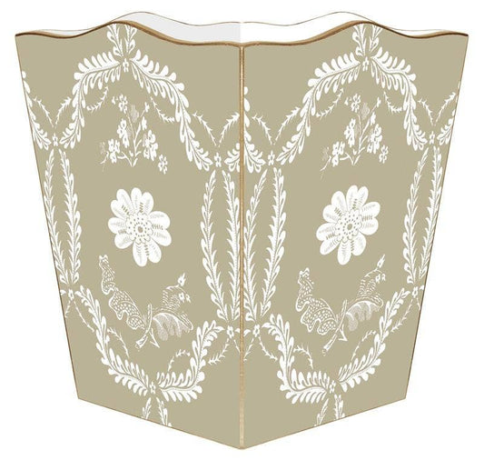 Taupe Provencial Wastepaper Basket