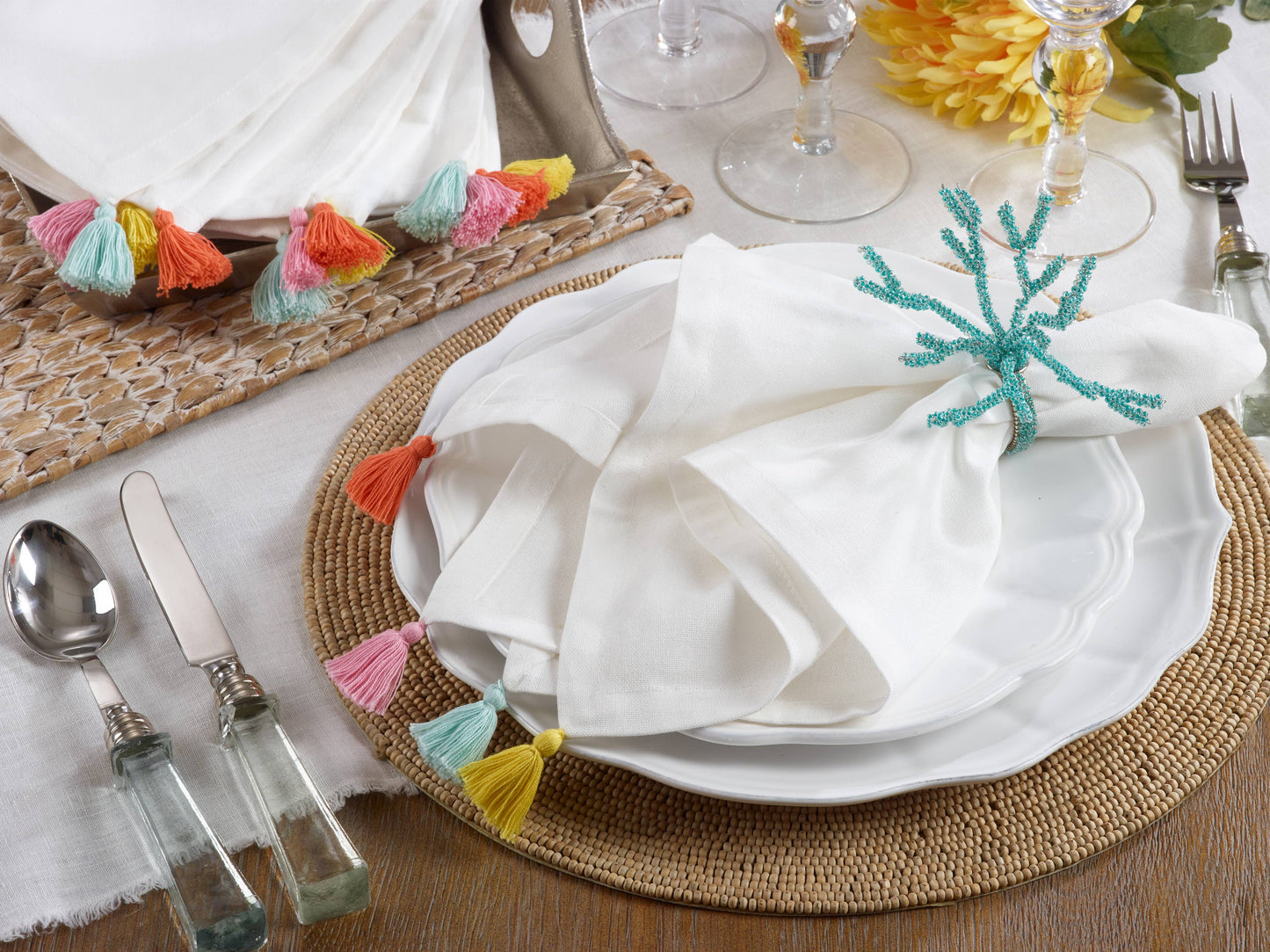 Tassel Napkins - Set of 4