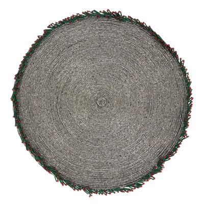 Beaded Wreath Placemat - Set of 4
