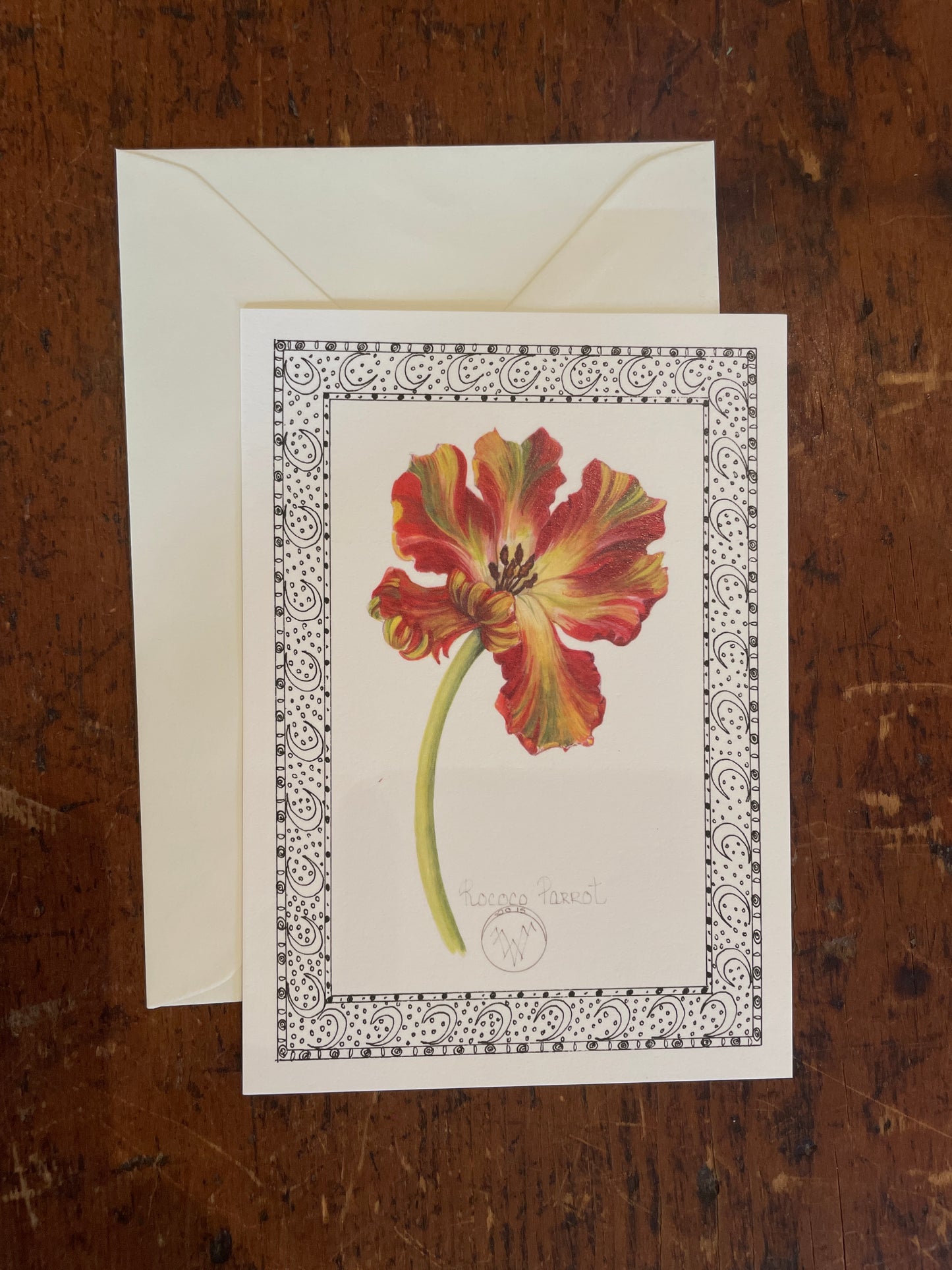 Valerie Wall Floral Notecard & Gift Tag