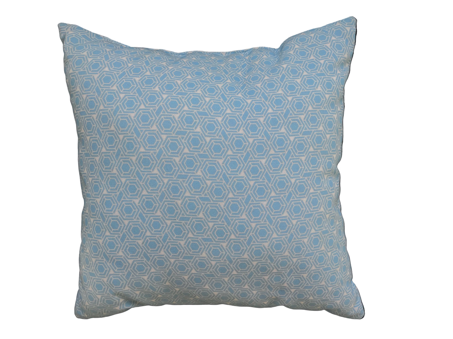 Indoor/Outdoor Hexagonal Print Pillow