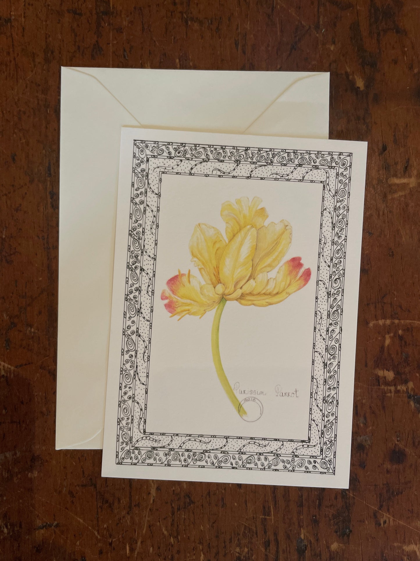 Valerie Wall Floral Notecard & Gift Tag