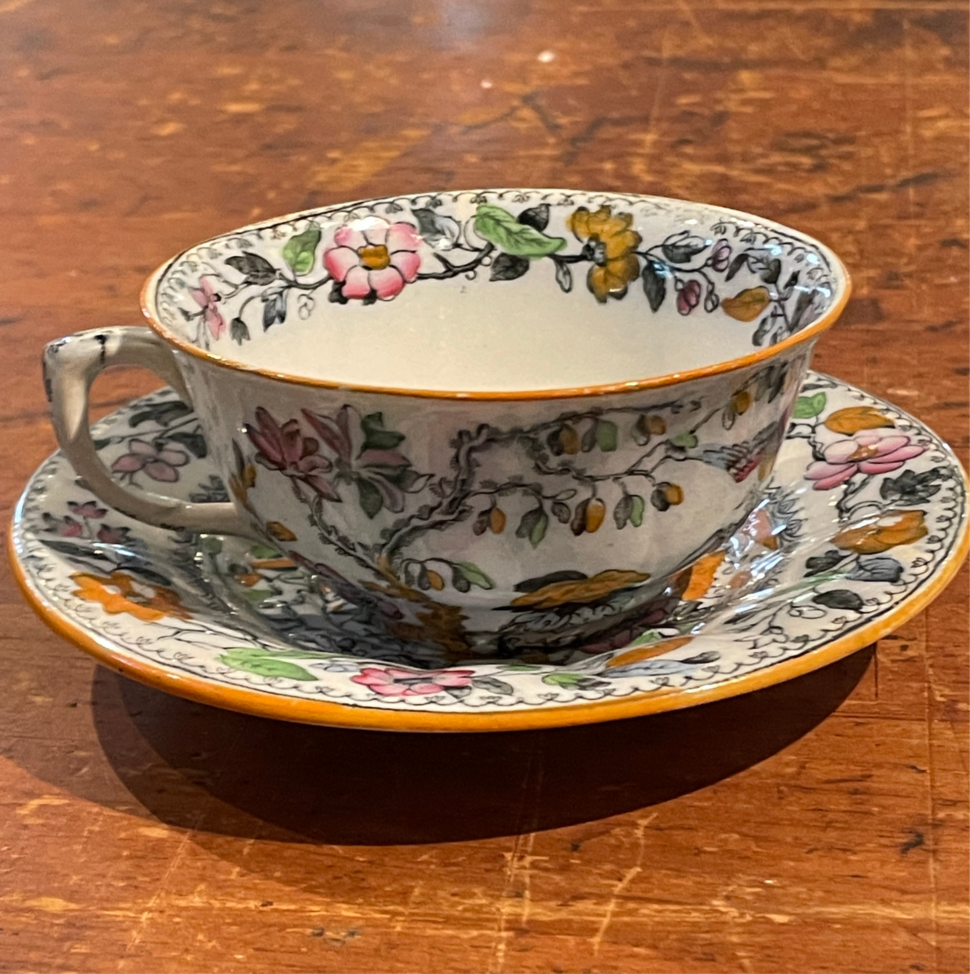 Ashworth Bros Hanley England - Coffee Cup and Saucer – Courtyard